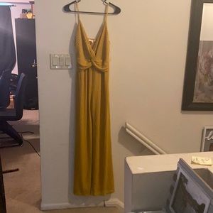 Mustard colored jumpsuit
